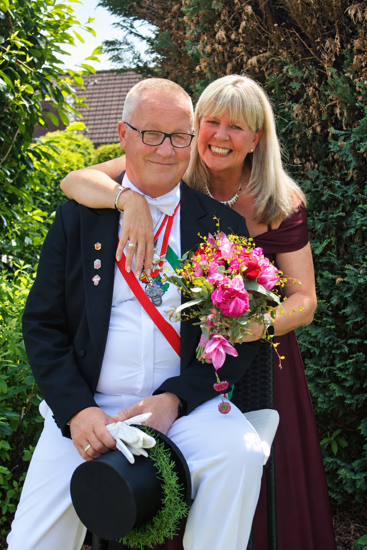 Das neue Gustorfer Königspaar Klaus Schmitz und Birgit Sanders.