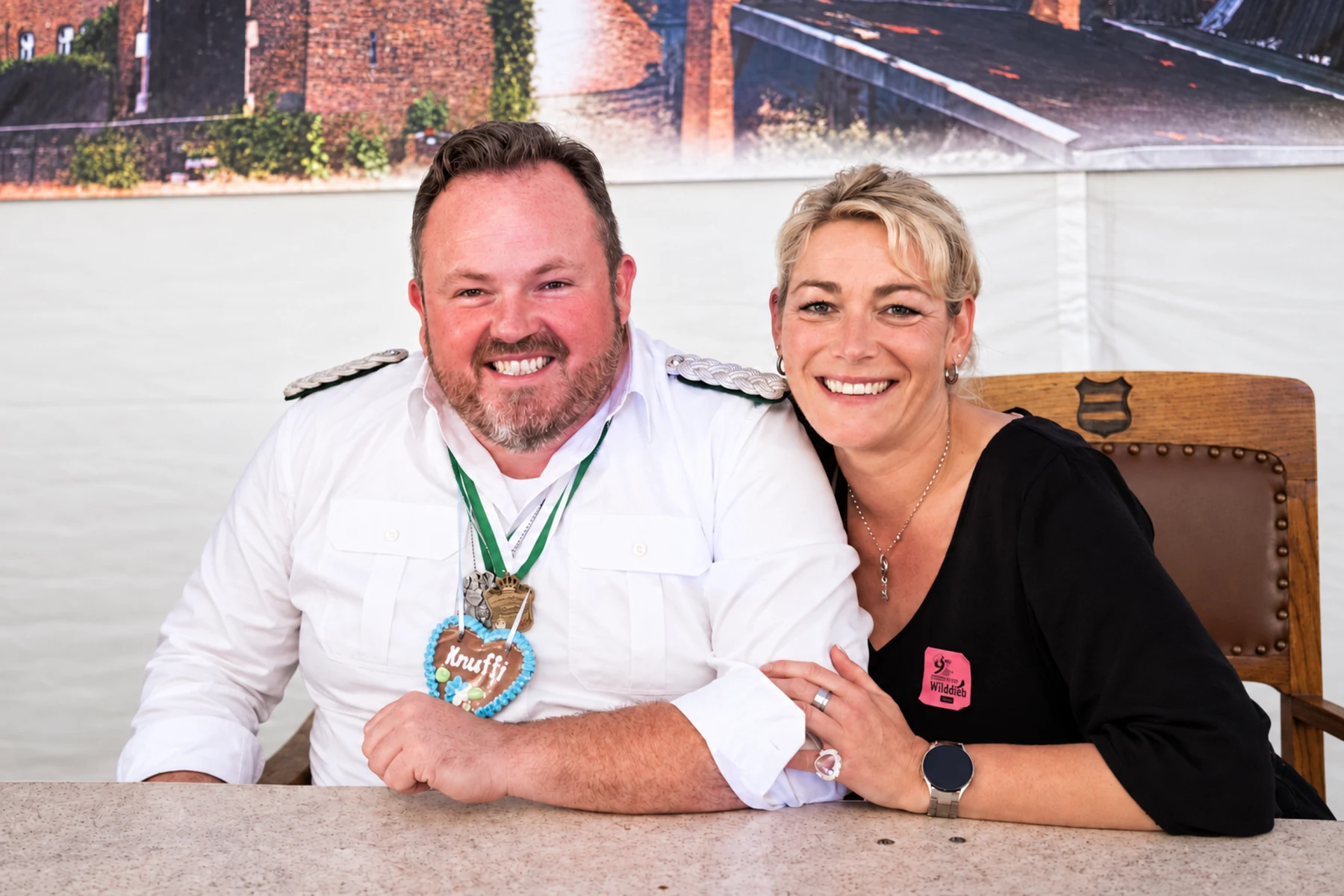 Marcel und Nicole Krahwinkel, das Gustorfer Kronprinzenpaar.